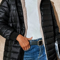 Women's Longline Padded Quilted Winter Coat