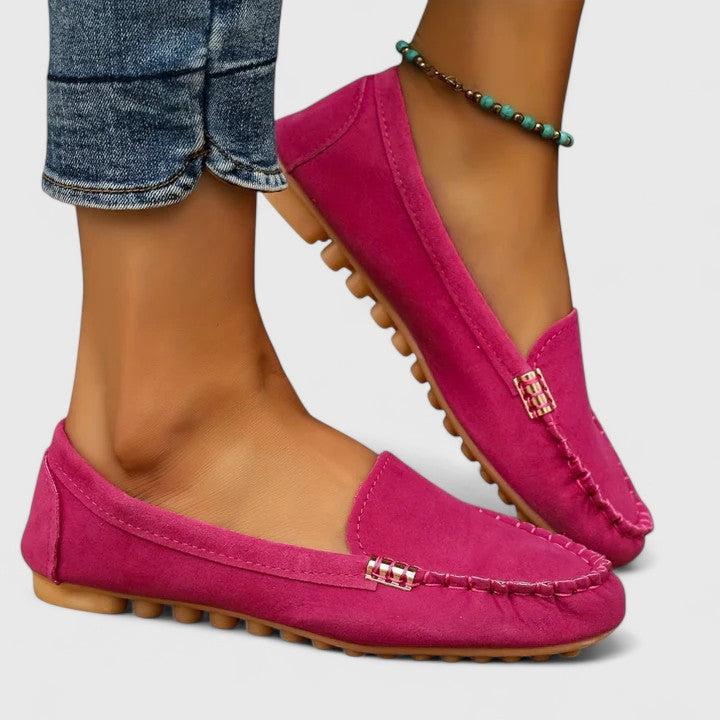 Women's Orthopedic Loafers with Metal Accent Detail