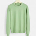 Men's Tailored Slim Ribbed Crew Neck Knit Pullover