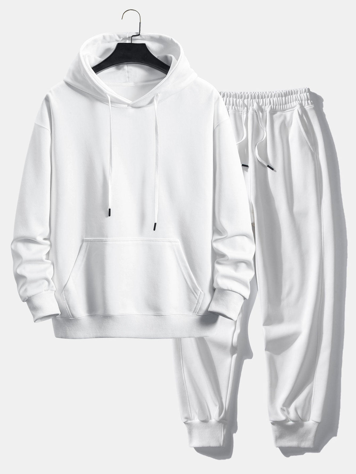 Men's Cuffed Jogger Pullover Hooded Travel Tracksuit