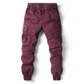Men's Tapered Layered Pocket Utility Cargo Sweatpants