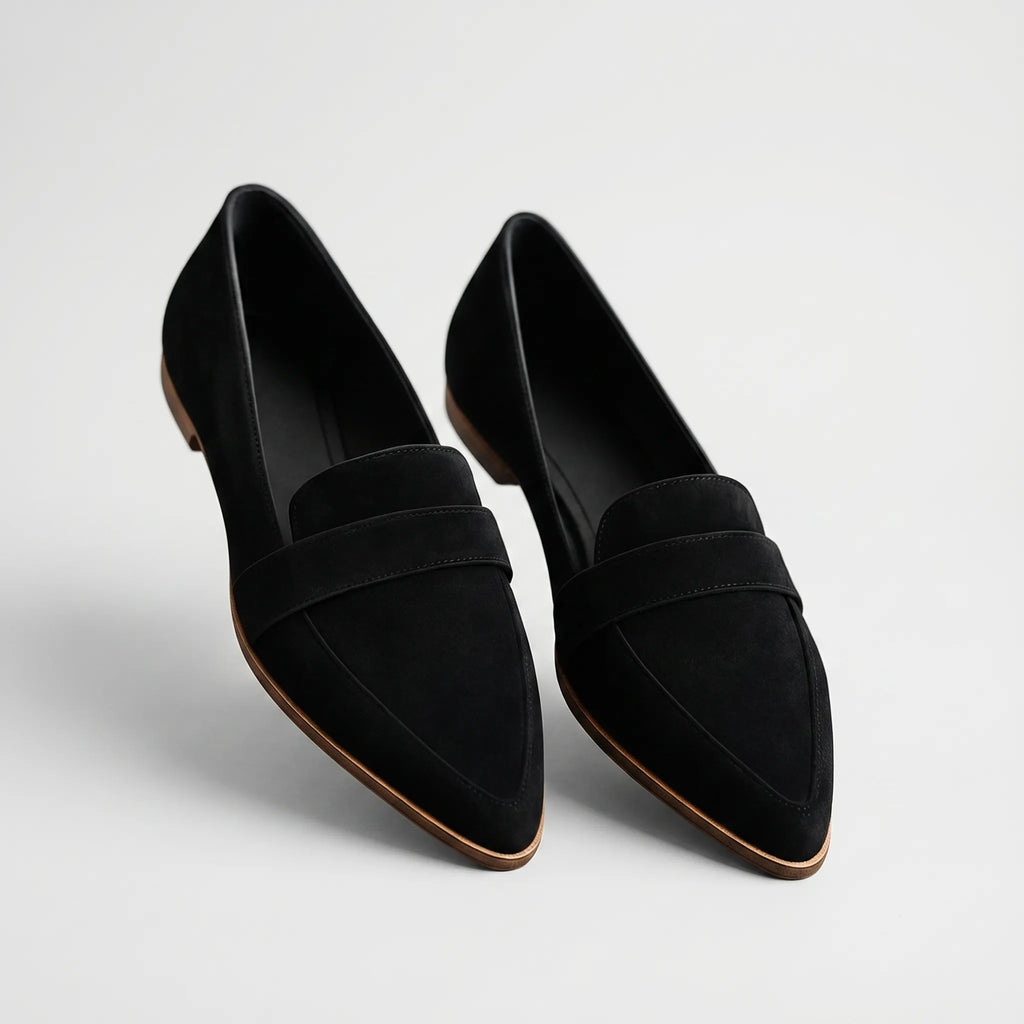 Women's Classic Penny Saddle Strap Pointed Loafers