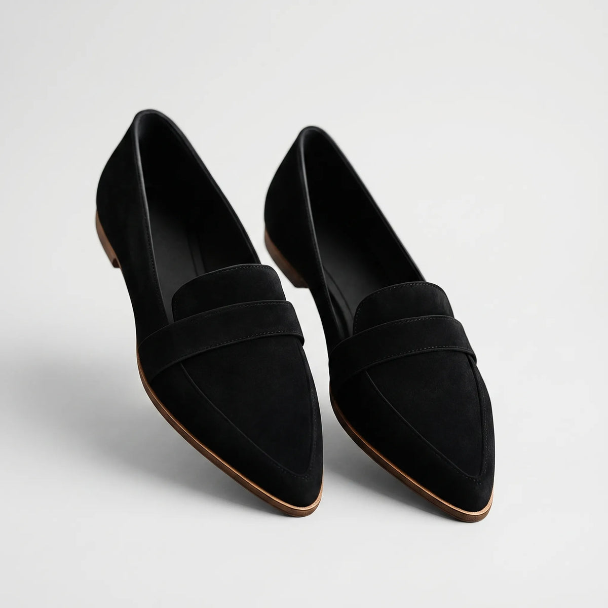 Women's Classic Penny Saddle Strap Pointed Loafers