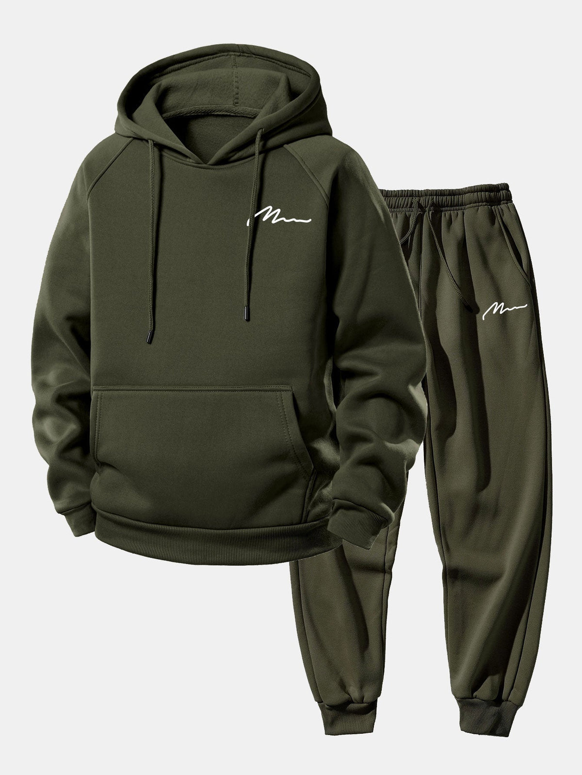 Men's Tapered Jogger Pullover Hoodie Sweatsuit