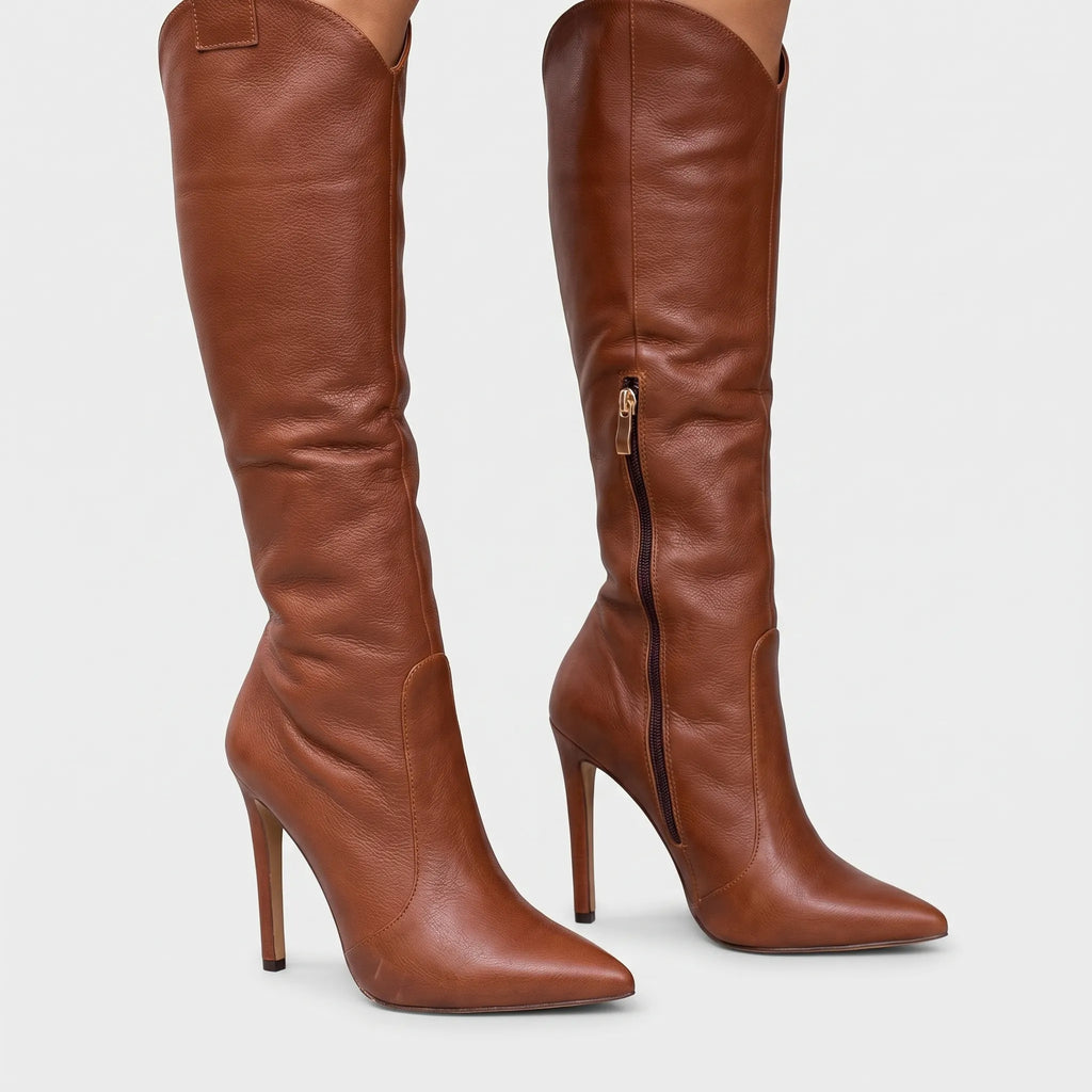 Women's Pointed Toe Stiletto Heel Tall Boots