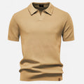 Men's Breathable Wool Pineapple Pattern Polo Shirt