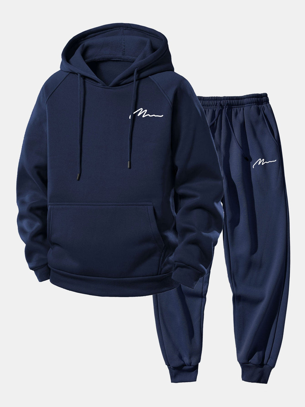 Men's Tapered Jogger Pullover Hoodie Sweatsuit