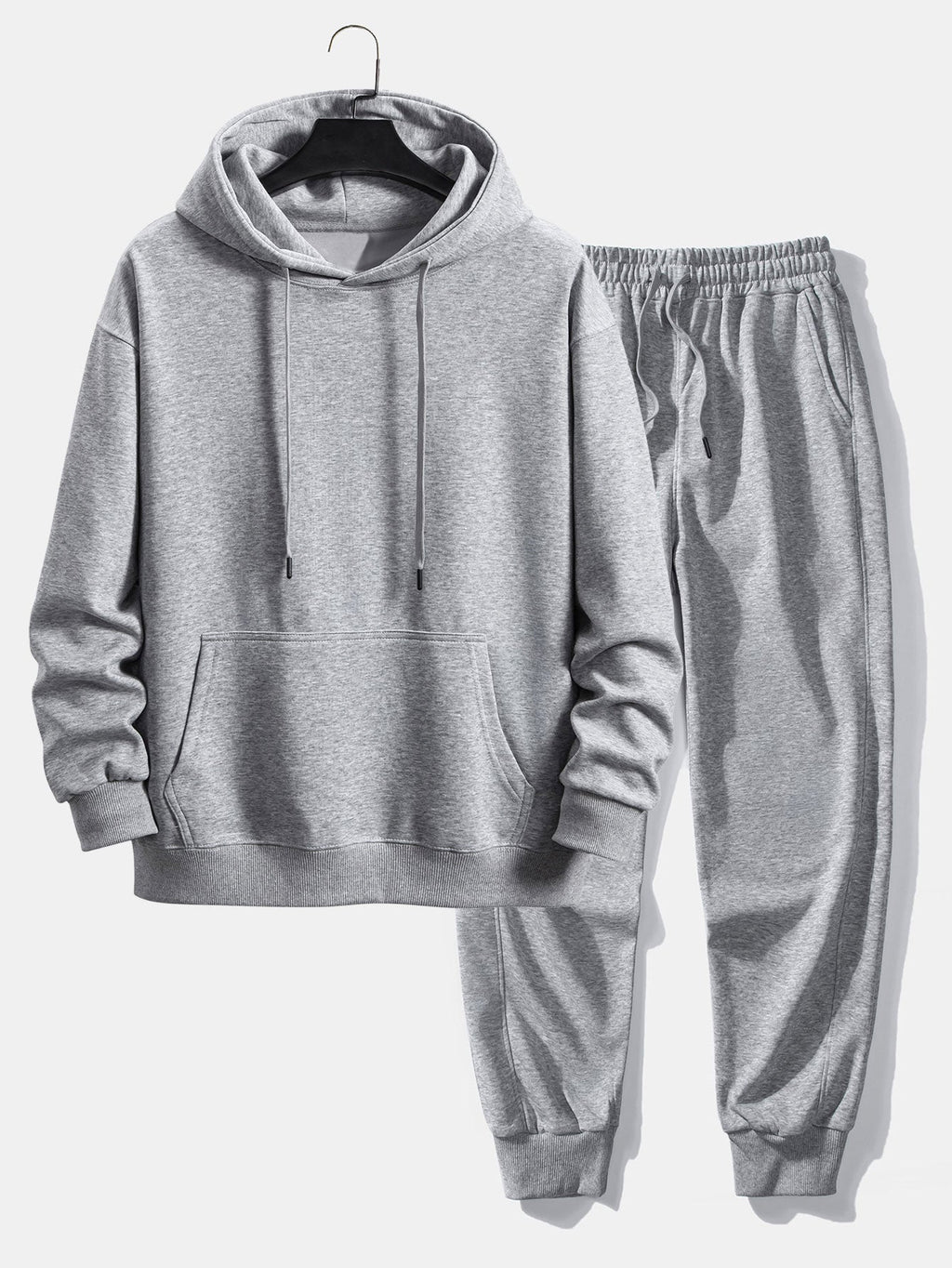 Men's Cuffed Jogger Pullover Hooded Travel Tracksuit