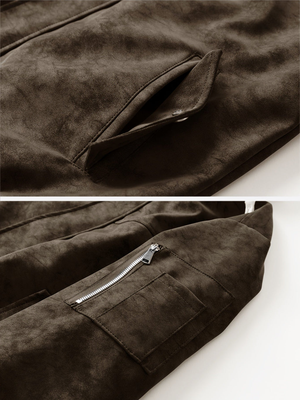 Men's Zip-Up Hooded Loose Fit Jacket with Sleeve Pocket