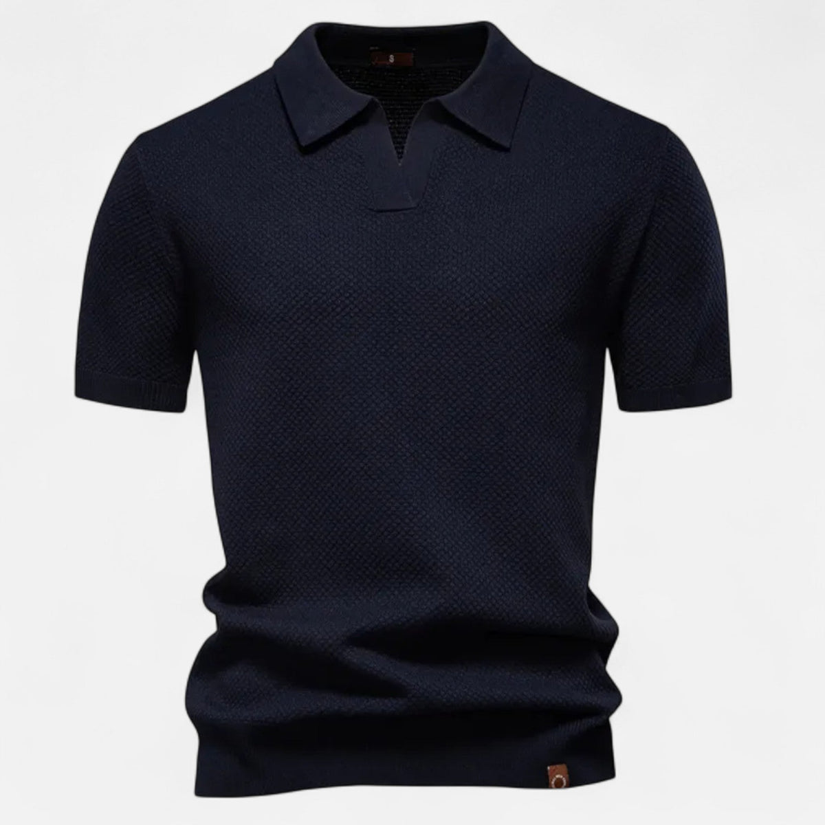 Men's Breathable Wool Pineapple Pattern Polo Shirt