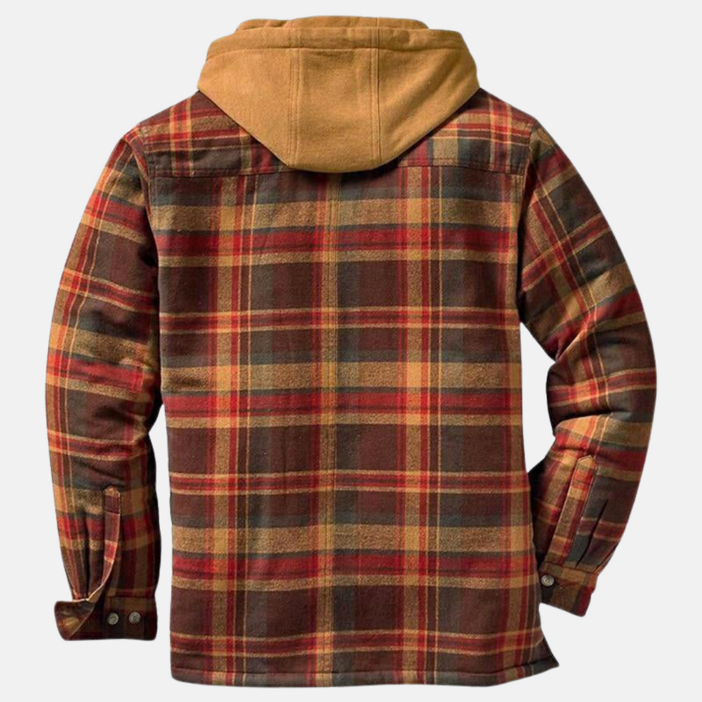 Men's Hooded Quilted Overshirt Coat