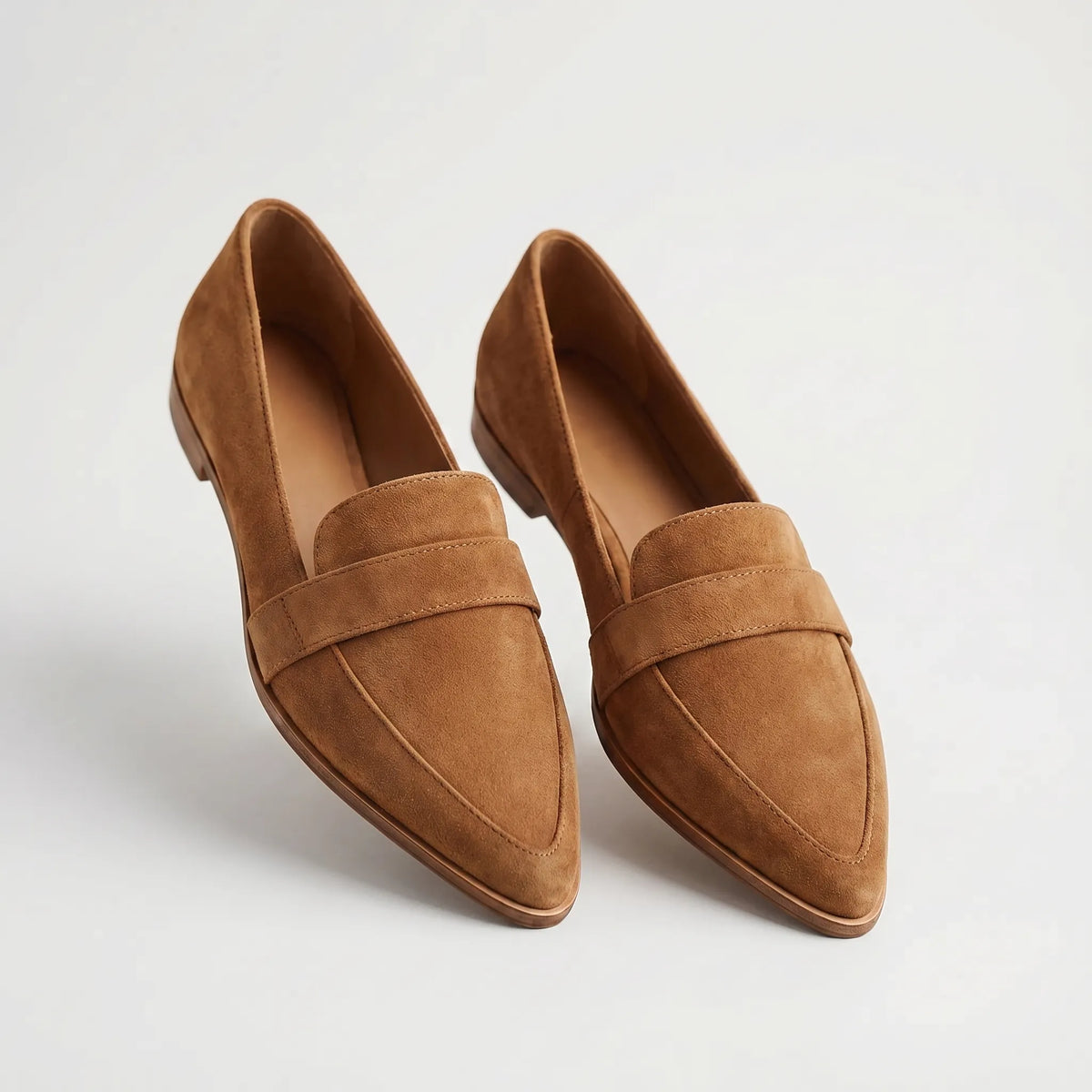 Women's Classic Penny Saddle Strap Pointed Loafers