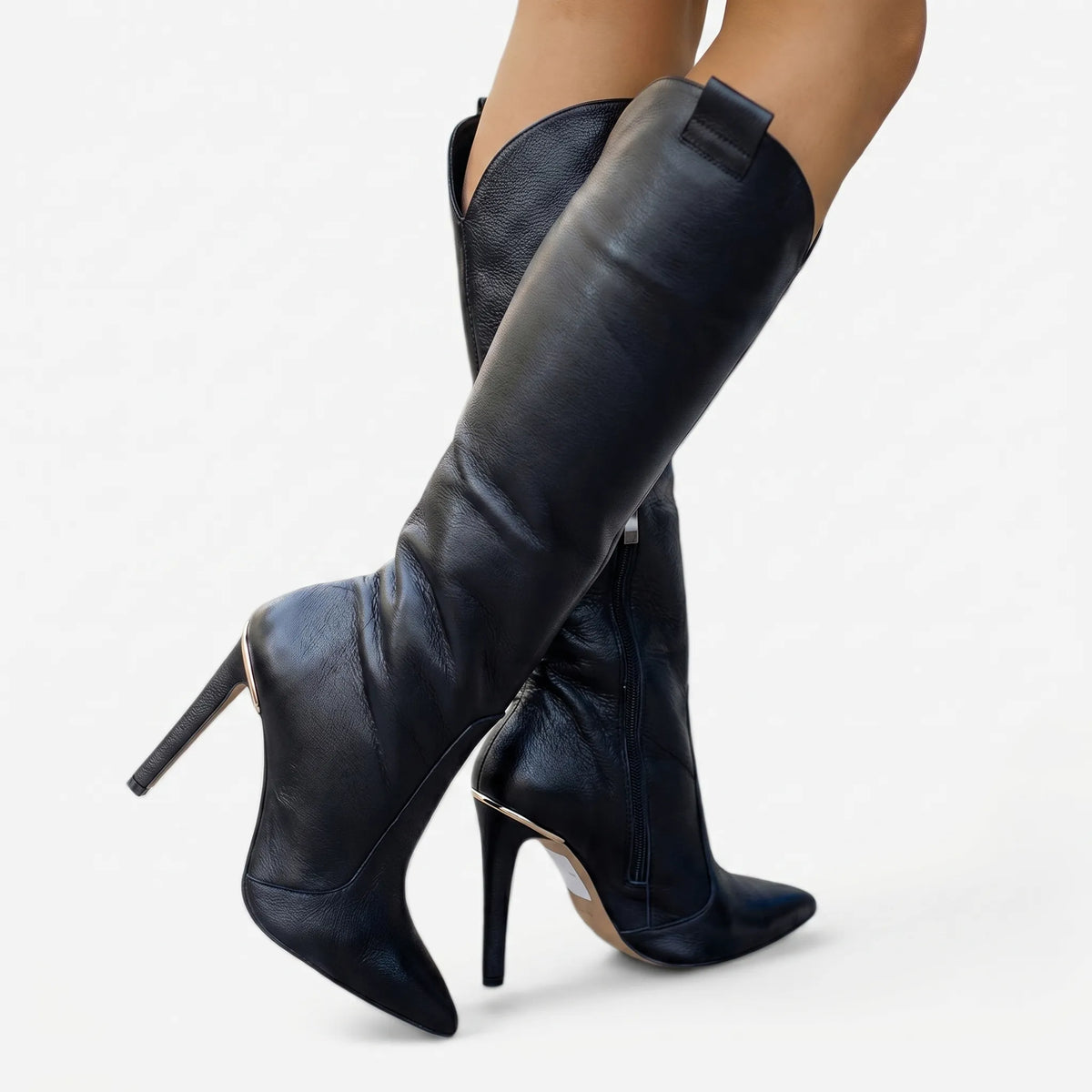 Women's Pointed Toe Stiletto Heel Tall Boots