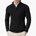 Men's Smooth Finish Quarter-Zip Knit Pullover