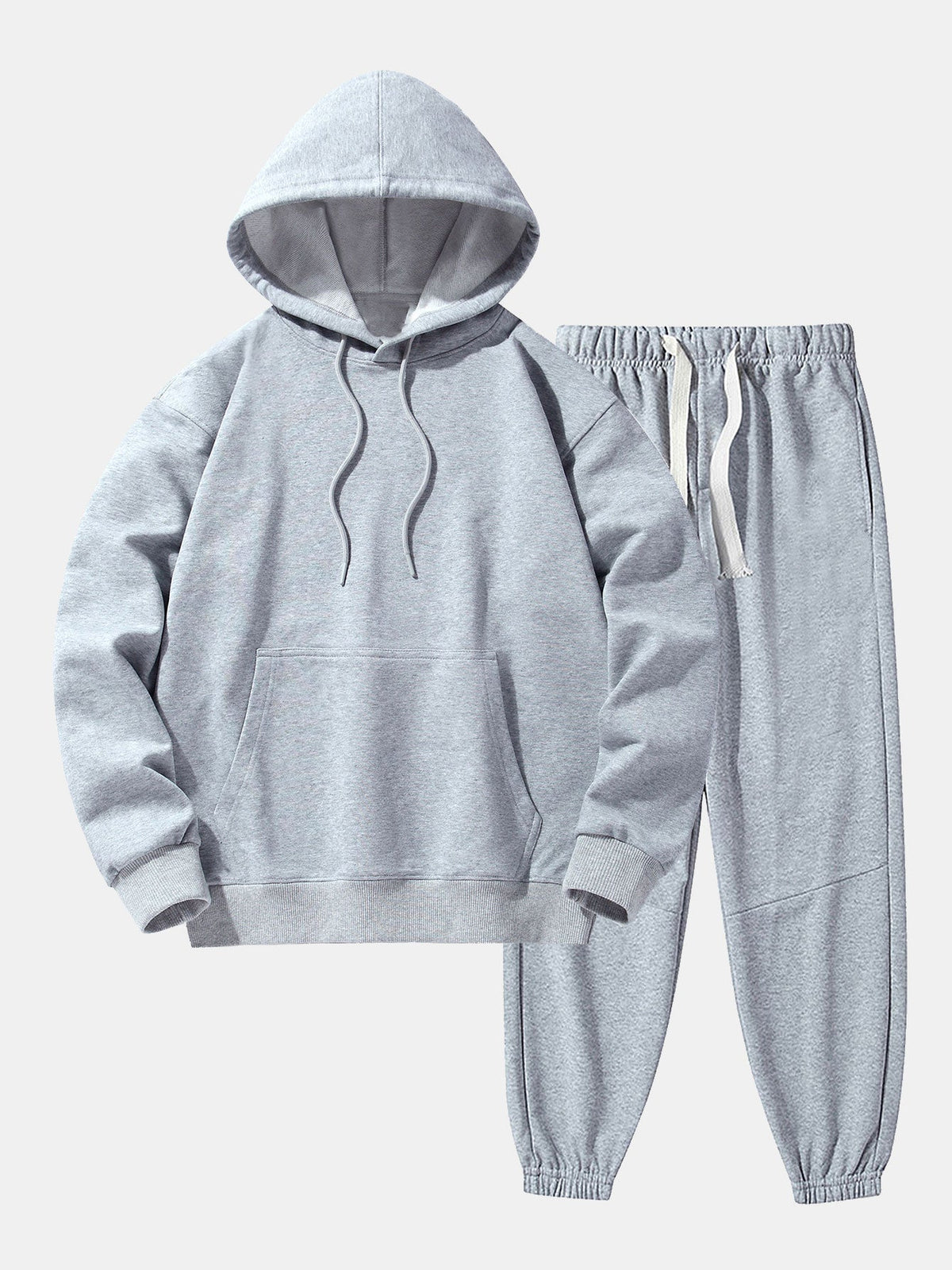 Men's Heavyweight Drop Shoulder Hooded Sweatshirt Jogger Set