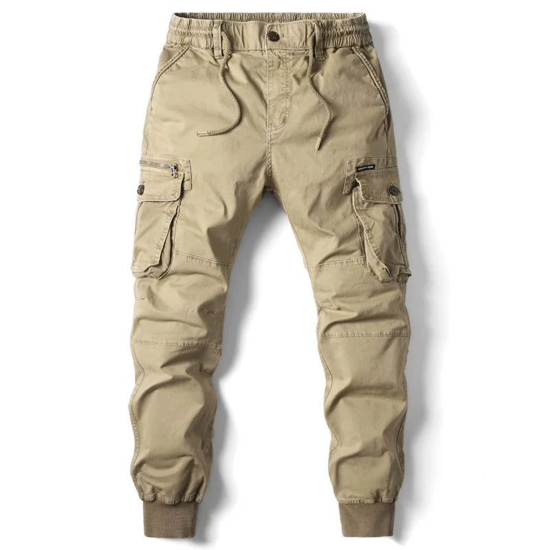 Men's Tapered Layered Pocket Utility Cargo Sweatpants