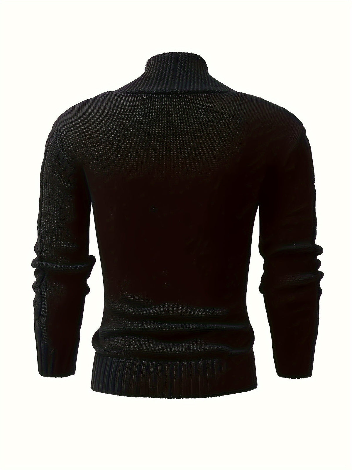 Men's Cable-Knit Shawl Collar Button-Front Sweater Cardigan