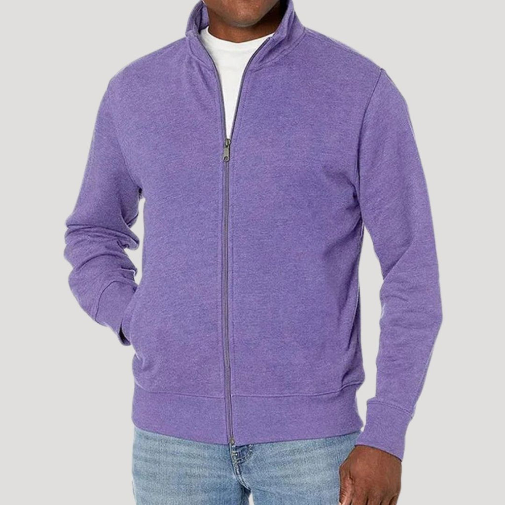Men's Light Zip Front Casual Coat