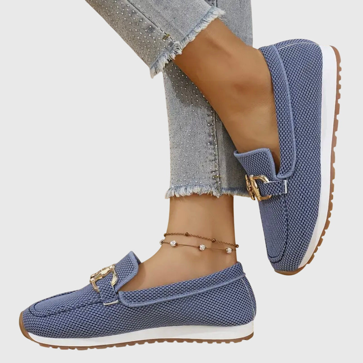 Women's Breathable Lightweight Horsebit Orthopedic Loafers