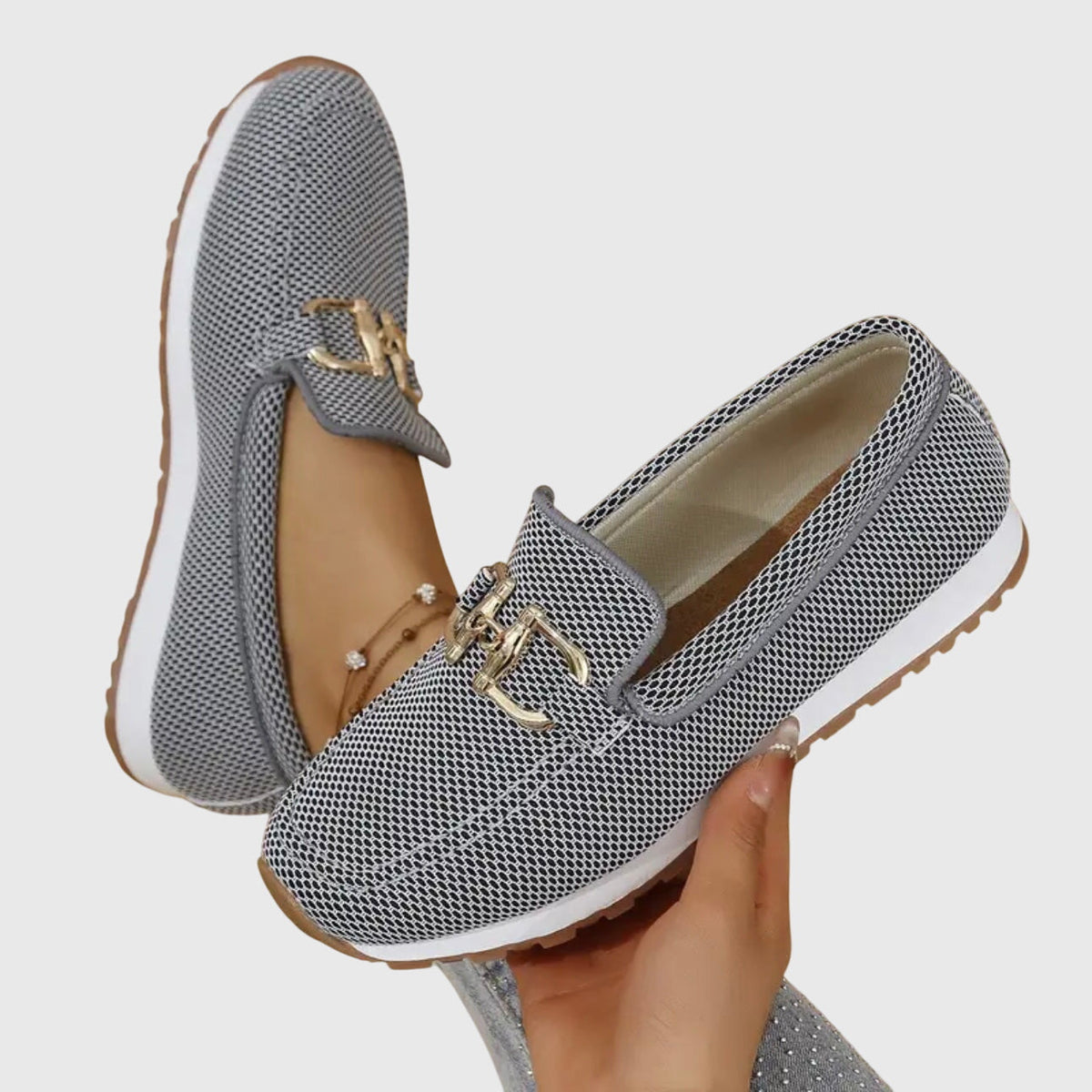 Women's Breathable Lightweight Horsebit Orthopedic Loafers