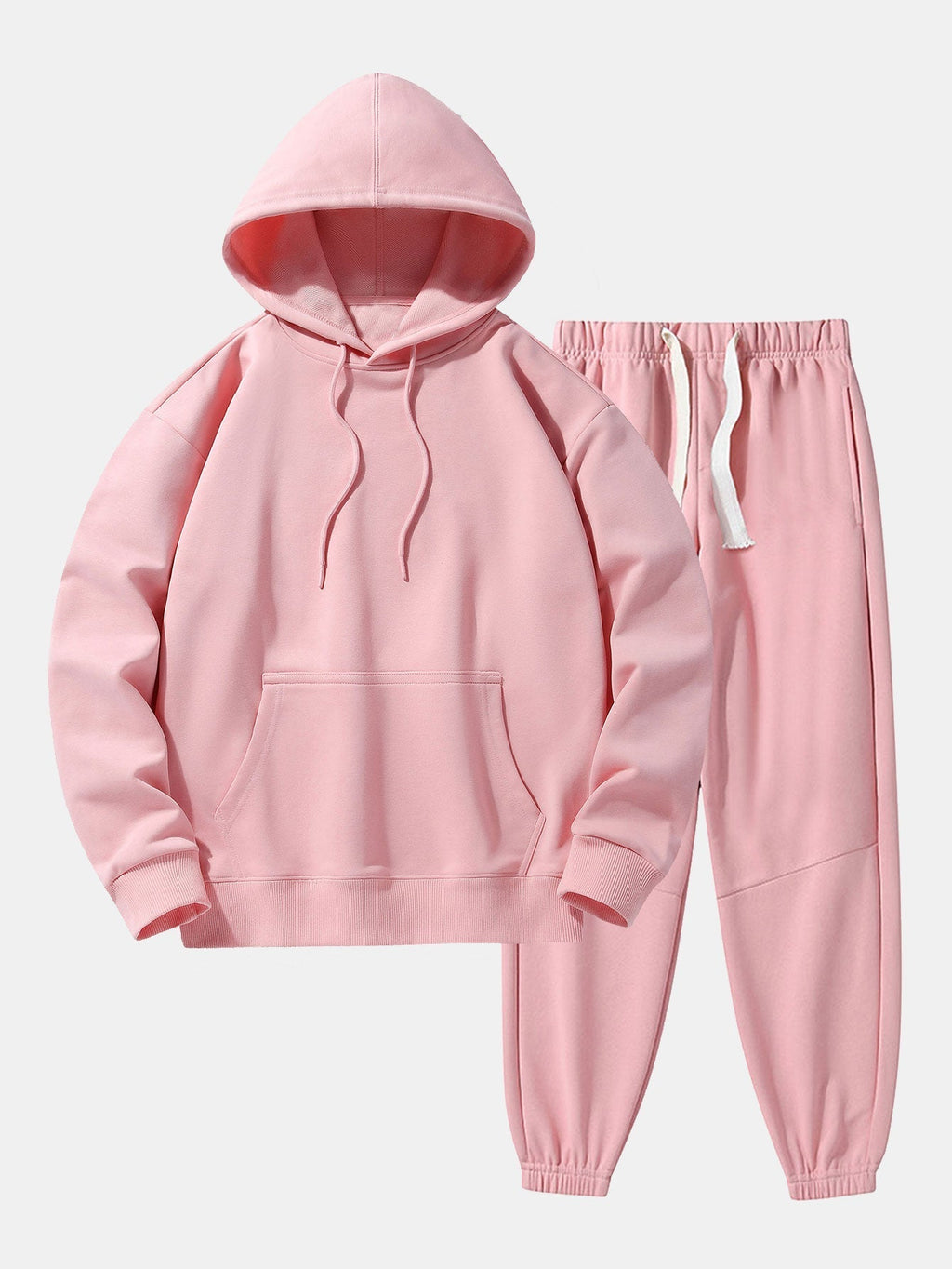 Men's Heavyweight Drop Shoulder Hooded Sweatshirt Jogger Set