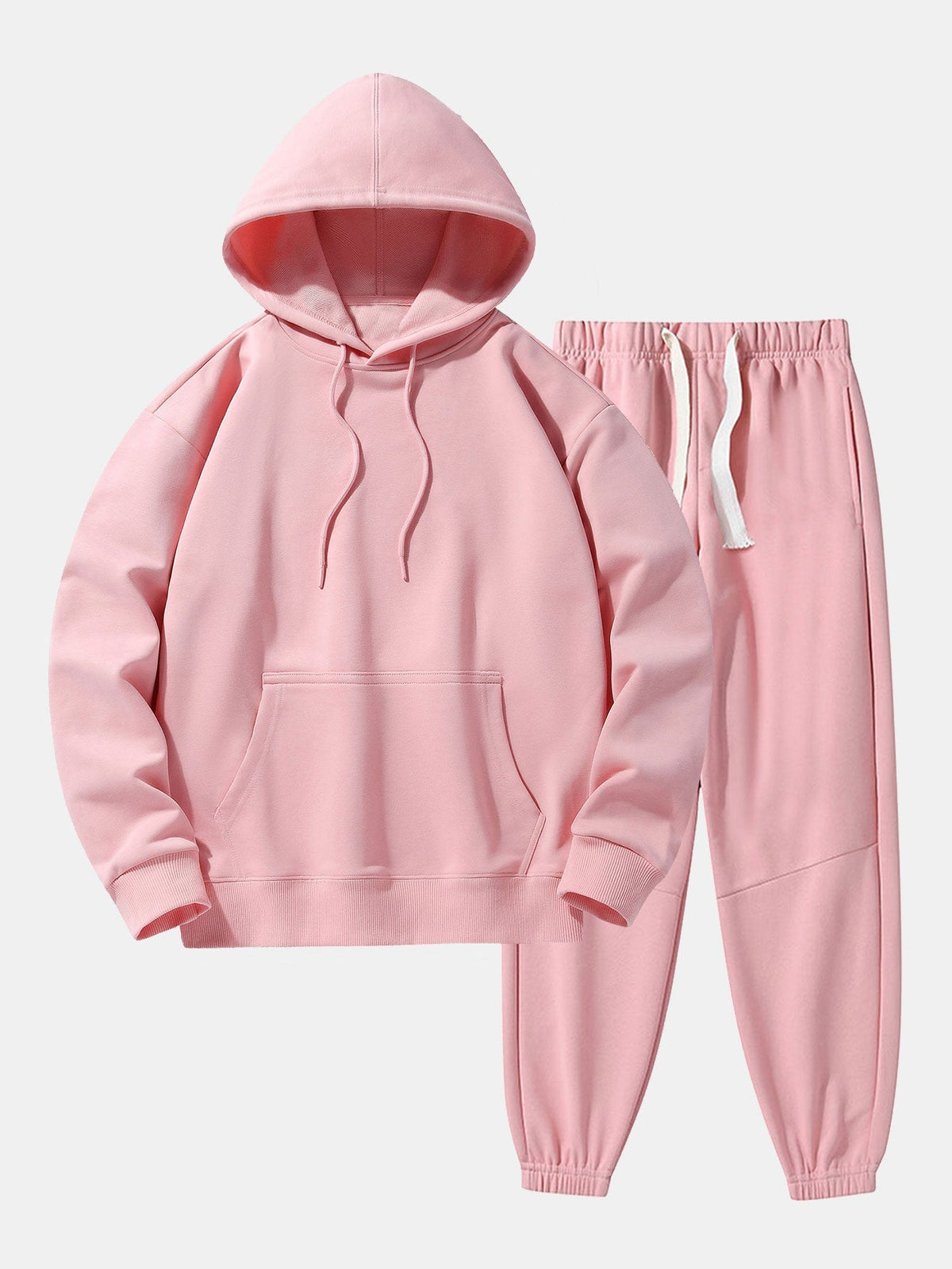 Men's Heavyweight Drop Shoulder Hooded Sweatshirt Jogger Set