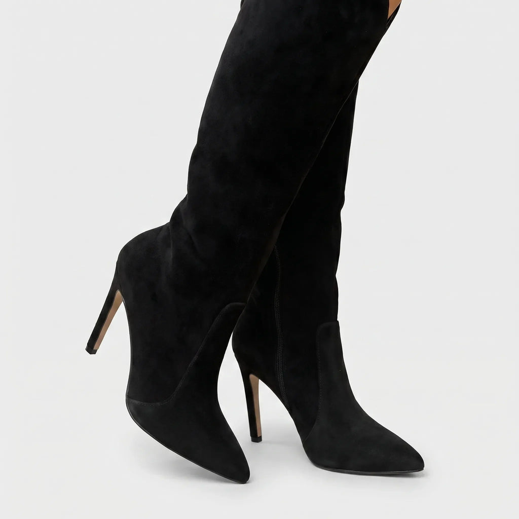 Women's Pointed Toe Stiletto Heel Tall Boots