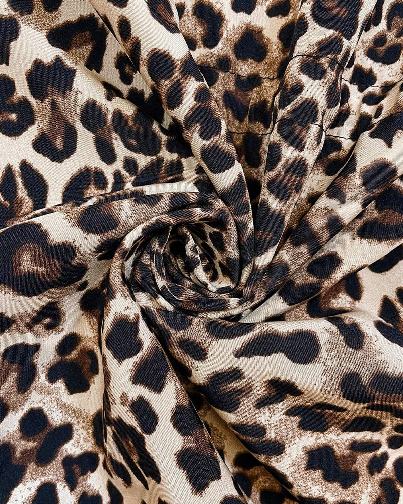 Women's Leopard Print Two-Way Zip Jacket