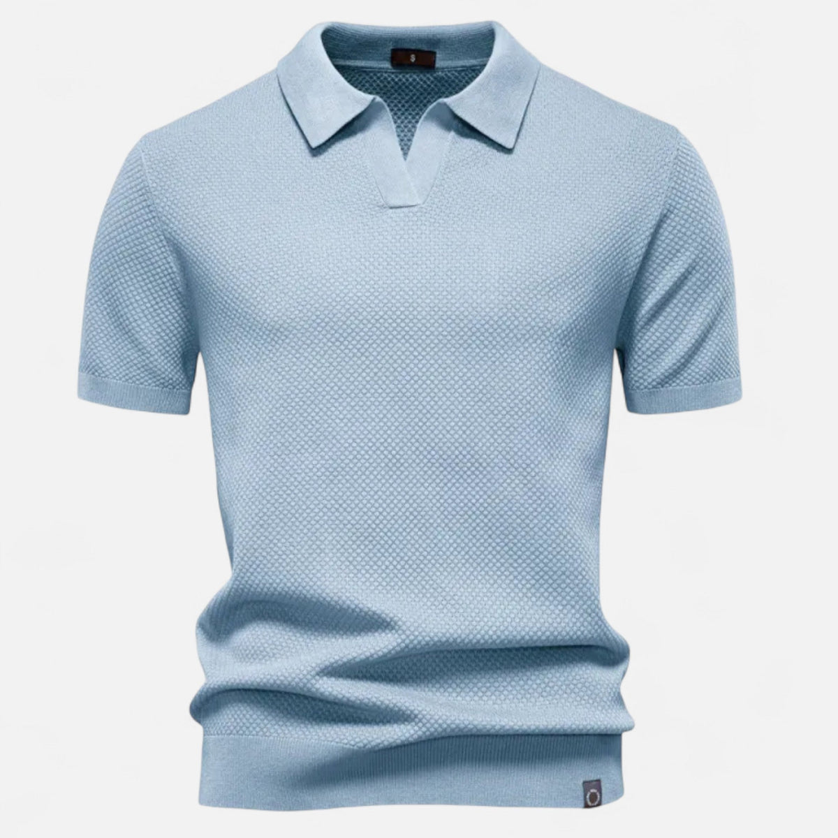 Men's Breathable Wool Pineapple Pattern Polo Shirt