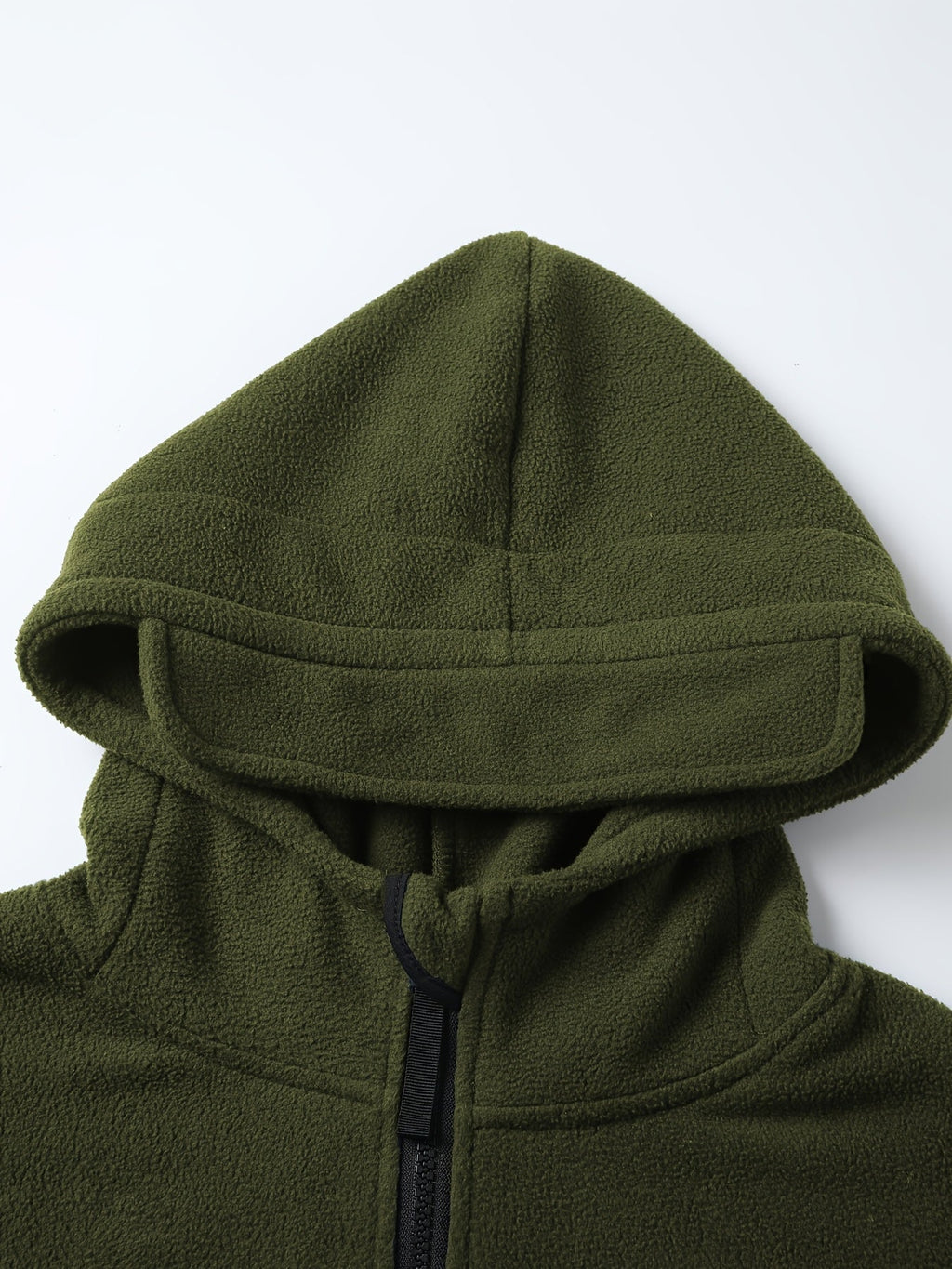 Men's Zip-Front Hooded Work Coat with Zippered Pockets