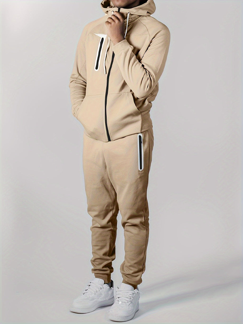 Men's Loose Fit Lightweight Hoodie Jogger Sweatsuit