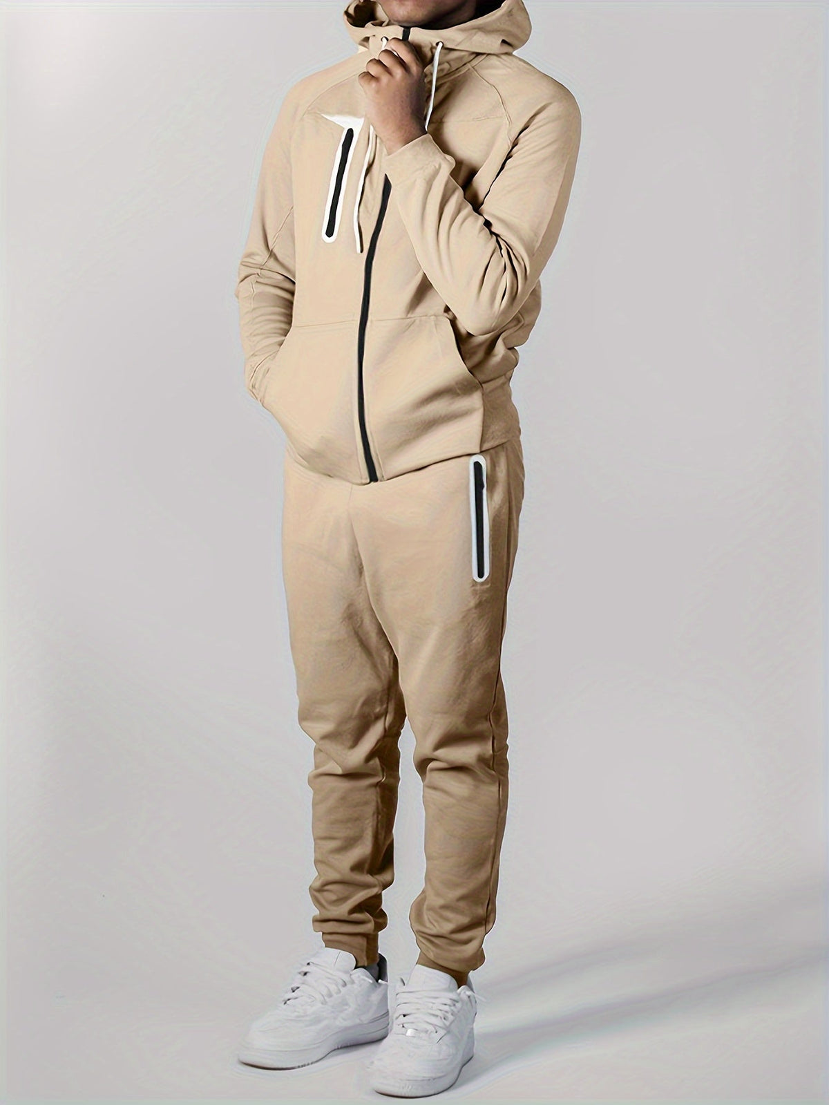 Men's Loose Fit Lightweight Hoodie Jogger Sweatsuit