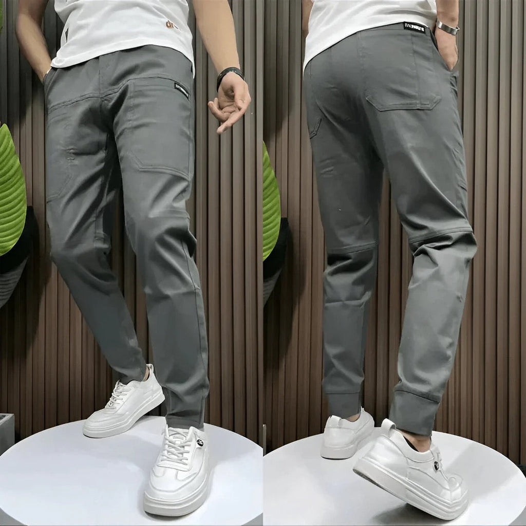 Men's Slim Tapered Cut Cargo Sweatpants