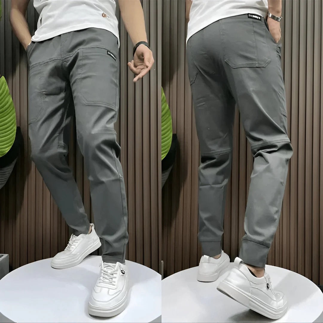 Men's Slim Tapered Cut Cargo Sweatpants