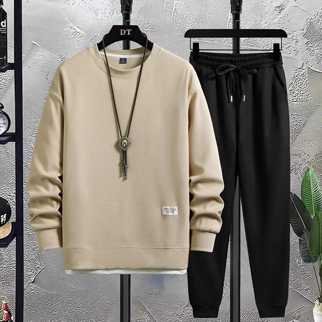 Men's Everyday Crew Neck Sweatshirt Jogger Set