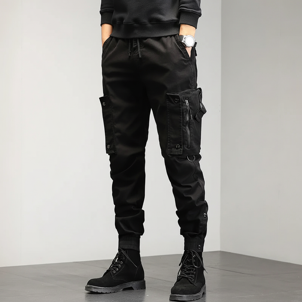 Men's Stretch Slim Utility Cargo Jogger Pants