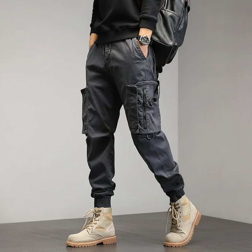 Men's Stretch Slim Utility Cargo Jogger Pants