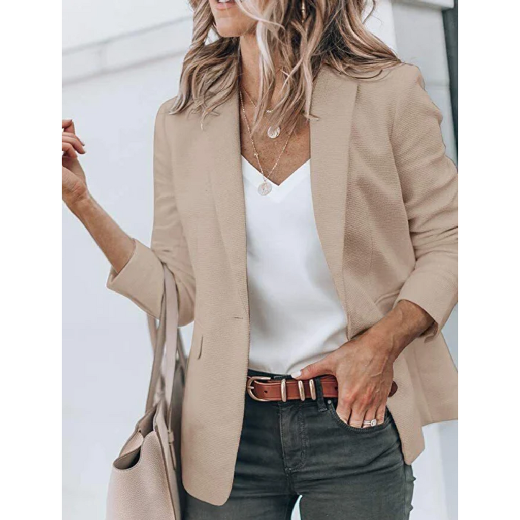 Women's Tailored Open-Front Office Blazer