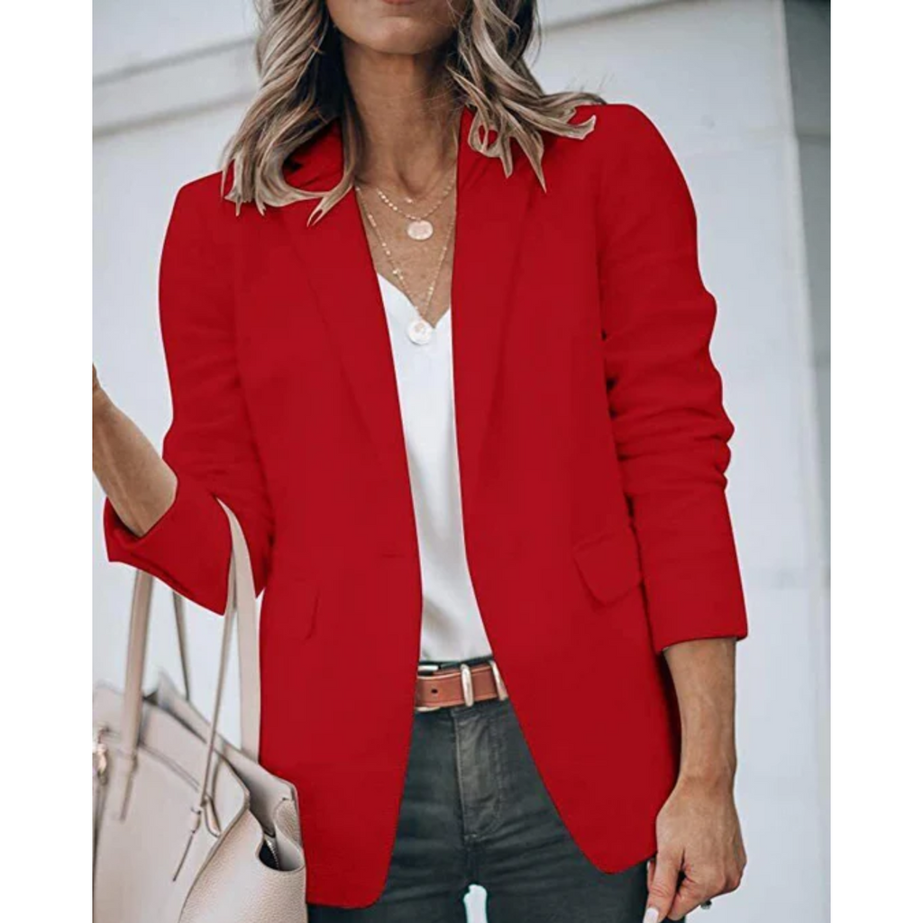 Women's Tailored Open-Front Office Blazer