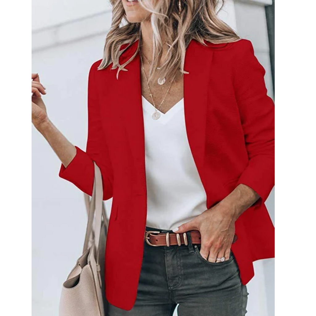 Women's Tailored Open-Front Office Blazer