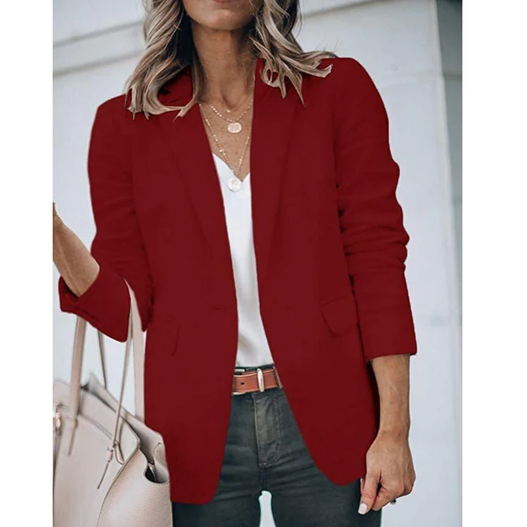 Women's Tailored Open-Front Office Blazer