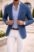 Men's Soft Knit Smart Casual Tailored Jacket