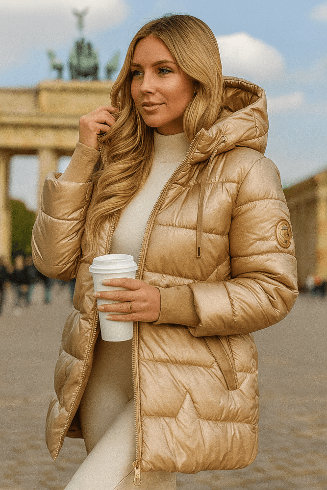 Women's Insulated Winter Overcoat with Tailored Shape