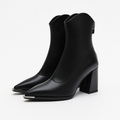 Women's Block Heel Pointed Toe Everyday Booties