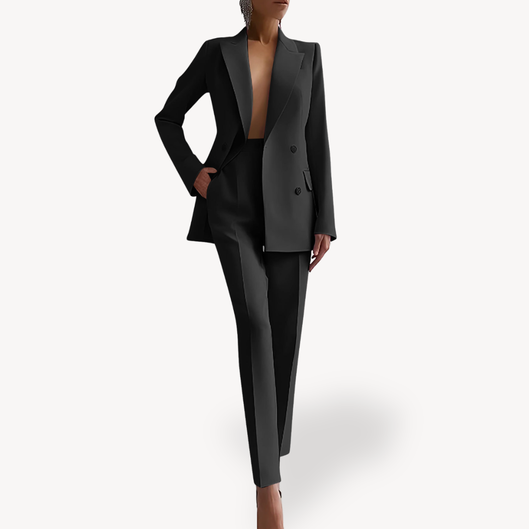 Women's Single Breasted Work Formal Pantsuit