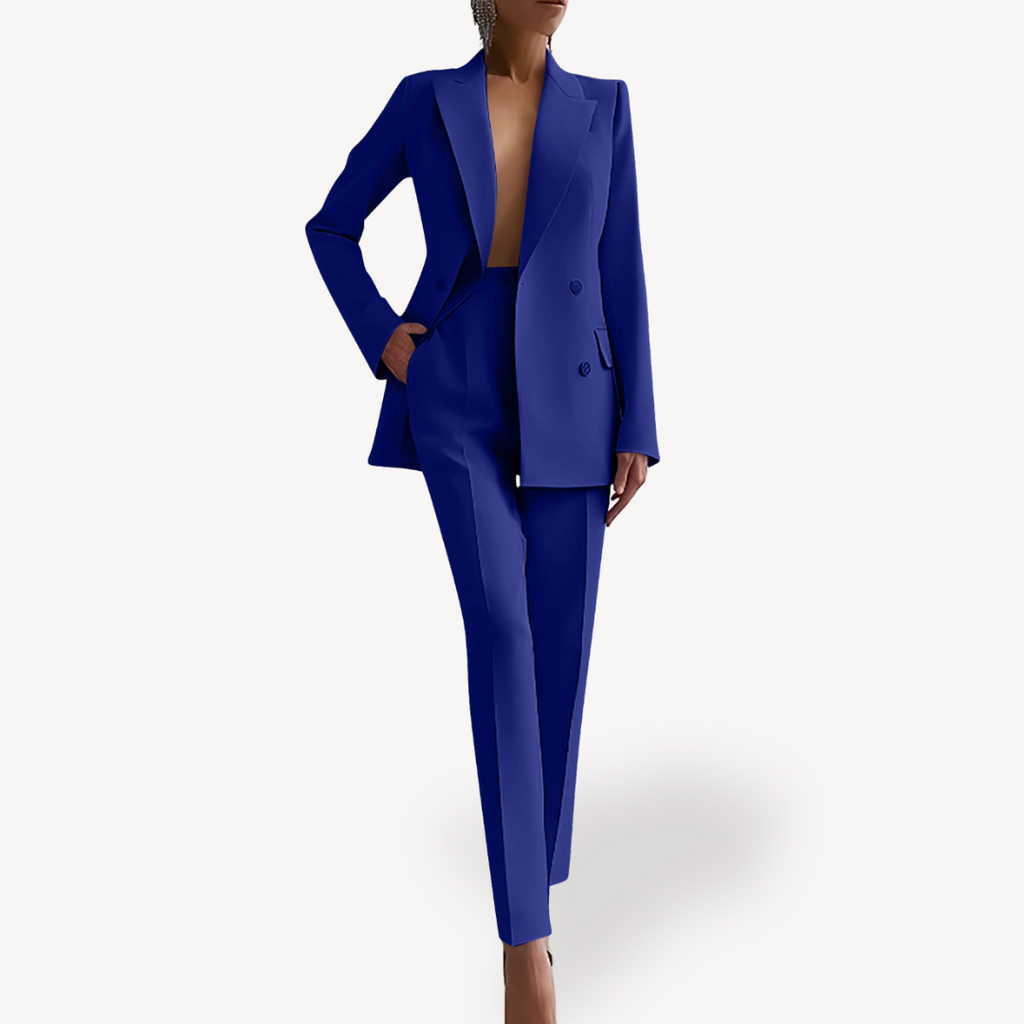 Women's Single Breasted Work Formal Pantsuit