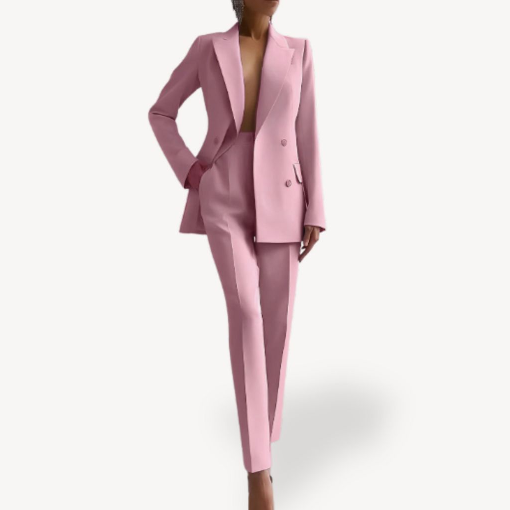 Women's Single Breasted Work Formal Pantsuit