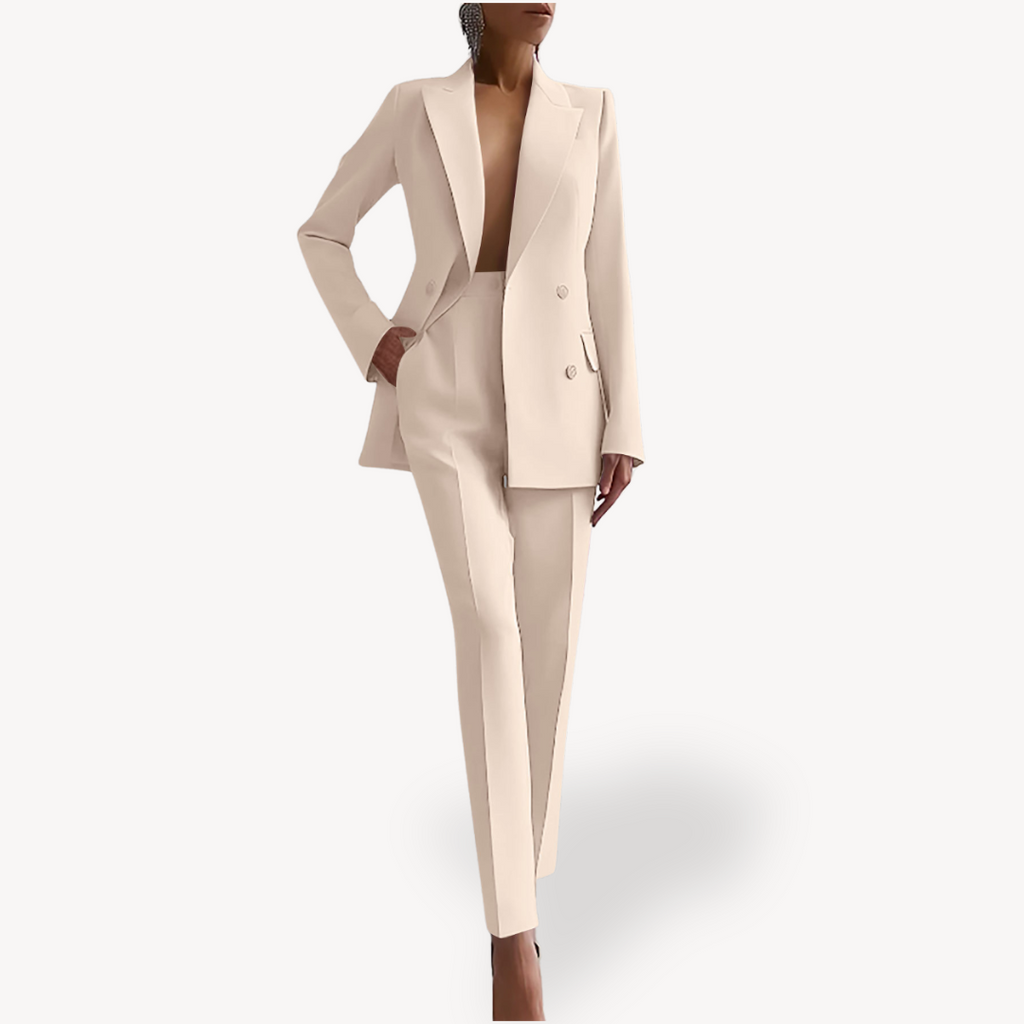 Women's Single Breasted Work Formal Pantsuit