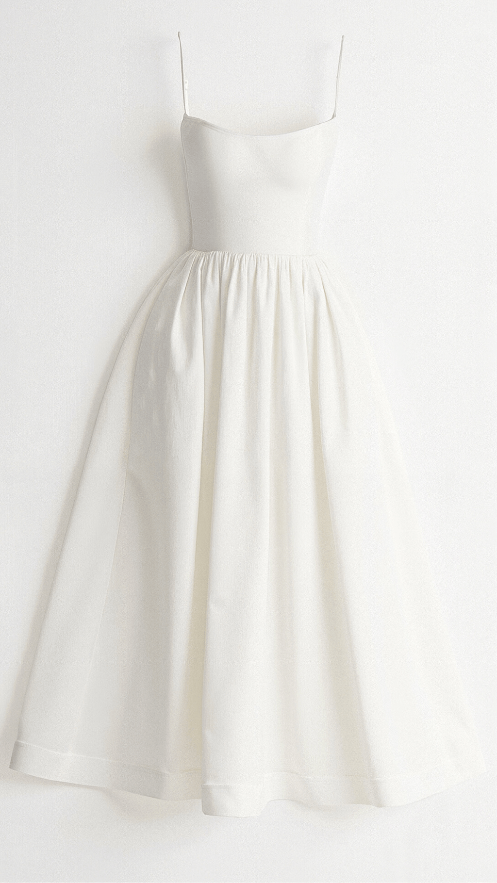 Women's Spaghetti Strap Wedding Guest Midi Dress with Pockets