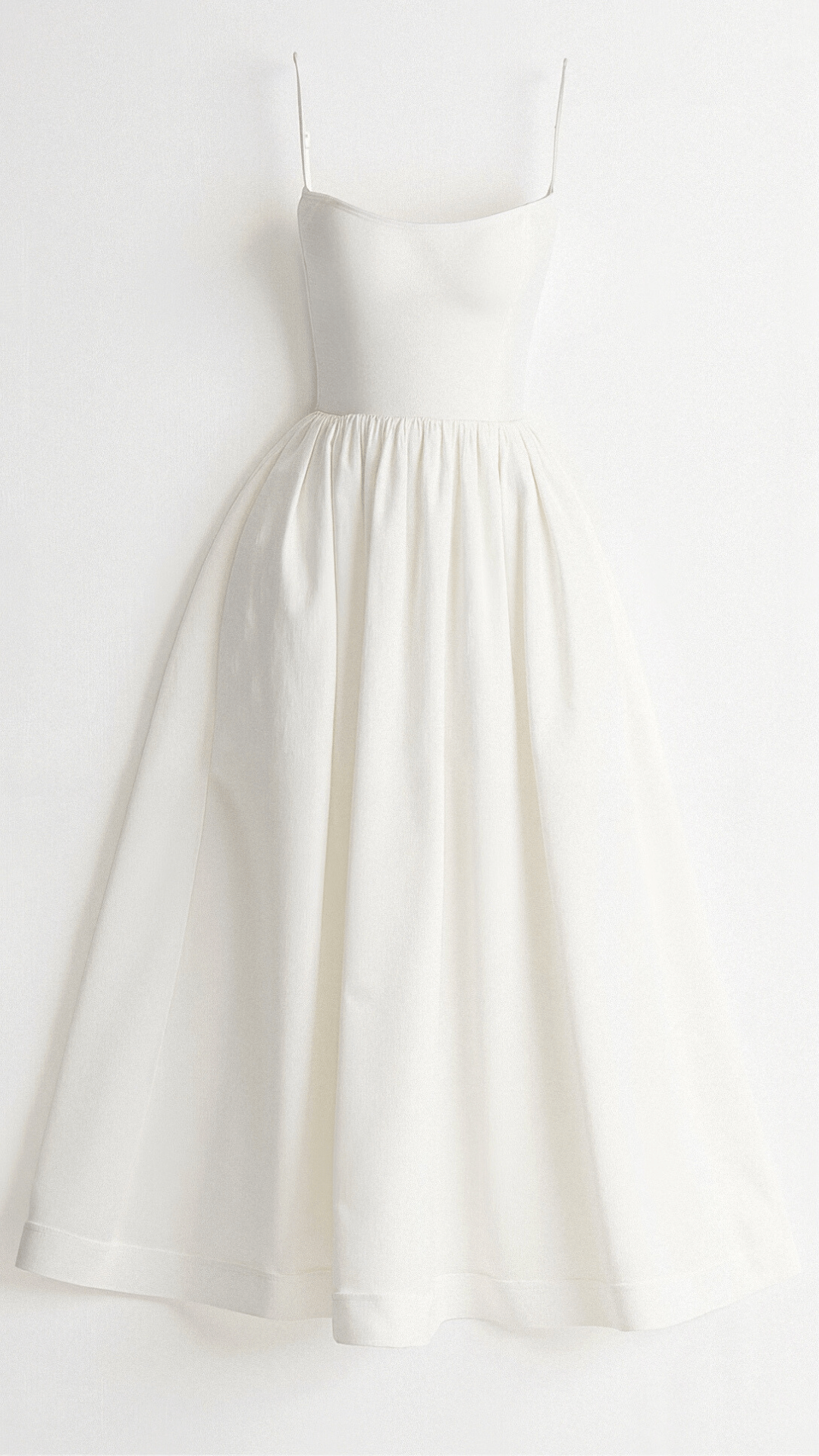 Women's Spaghetti Strap Wedding Guest Midi Dress with Pockets